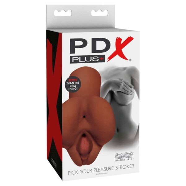 Pdx Plus - Pick Your Pleasure Masturbador Doble Marron - Imagen 4