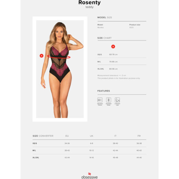 Obsessive - Rosenty Teddy Xs/S - Imagen 7