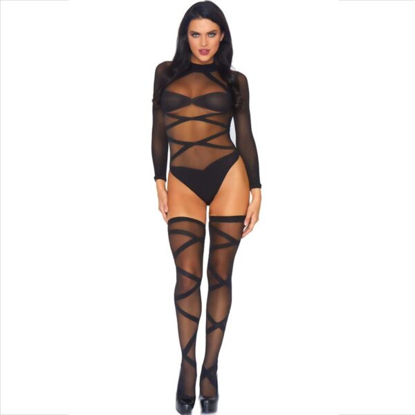 Leg Avenue - Set 2 Piezas Body + Medias - Imagen 2