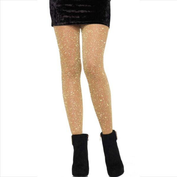 Leg Avenue - Medias Transparentes Doradas