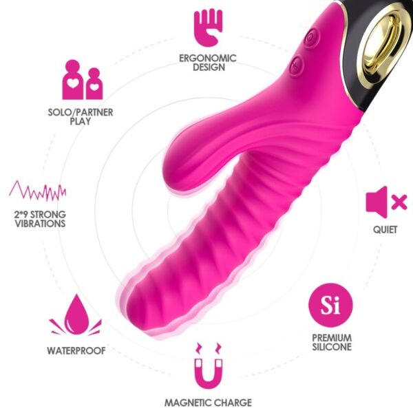 Armony - Eternity Vibrador Silicona Fucsia - Imagen 3