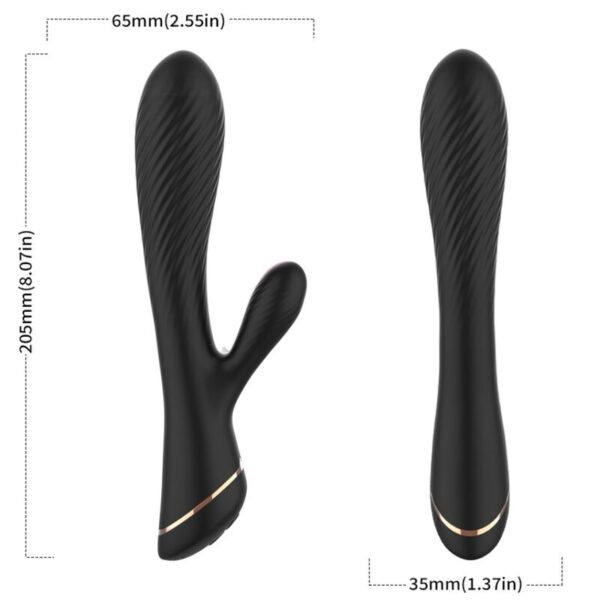 Armony - Vibrador Rabbit Silicona Negro - Imagen 3