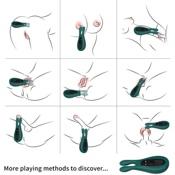 Armony - Estimulador &Amp; Vibrador Rabbit Verde - Imagen 2