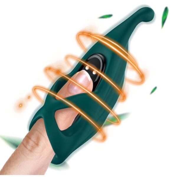 Armony - Dedal Estimulador &Amp; Vibrador Verde - Imagen 2