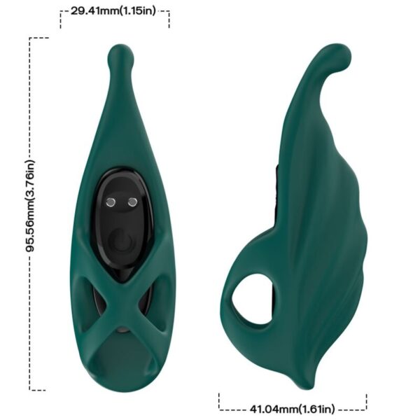 Armony - Dedal Estimulador &Amp; Vibrador Verde - Imagen 4