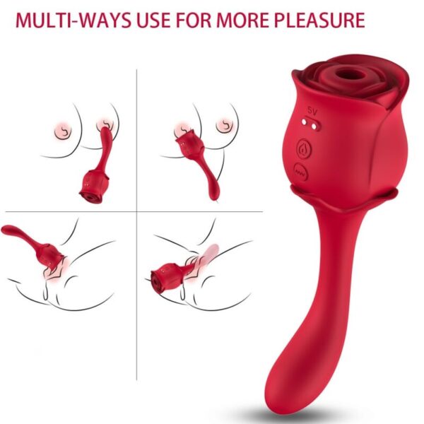 Armony - Roselover Succionador Clitoris &Amp; Estimulador Rojo - Imagen 4