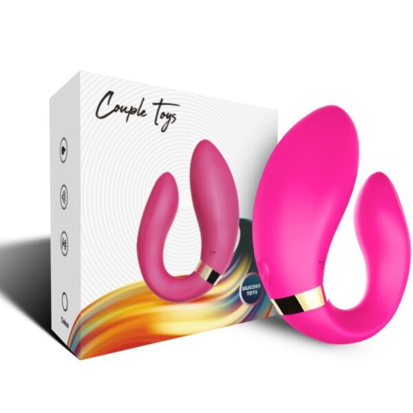 Armony - Crescent Vibrador Pareja Control Remoto Fucsia - Imagen 4