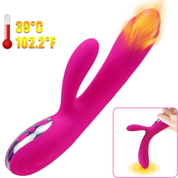 Armony - Vibrador &Amp; Estimulador Flexible Efecto Calor Fucsia