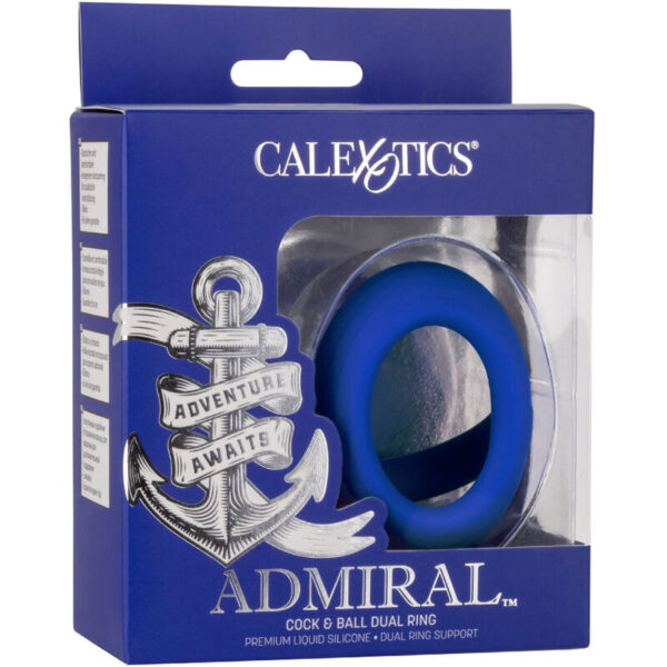 Calexotics - Admiral Cock Ball Doble Anillo Azul - Imagen 6