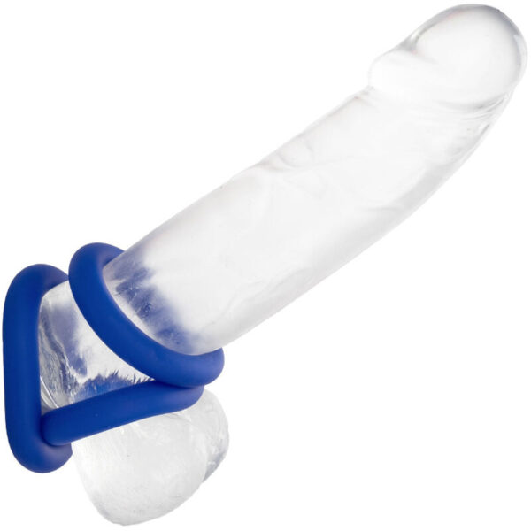 Calexotics - Admiral Set 3 Anillos Para Pene Azul - Imagen 3