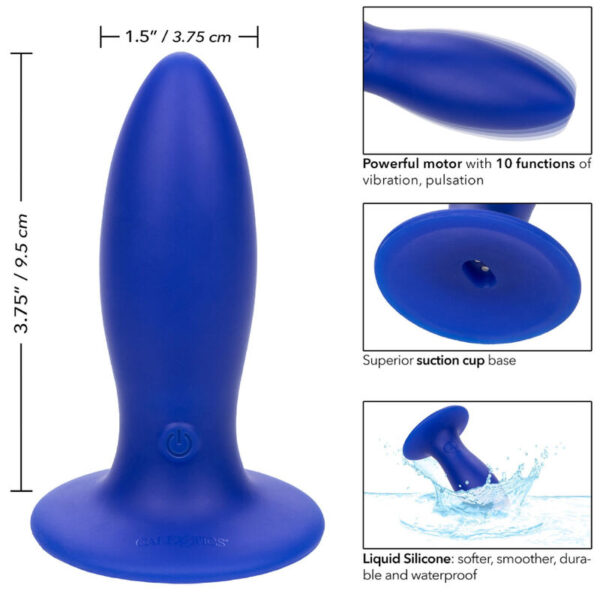 Calexotics - Admiral Torpedo Plug Anal Vibrador Azul - Imagen 4