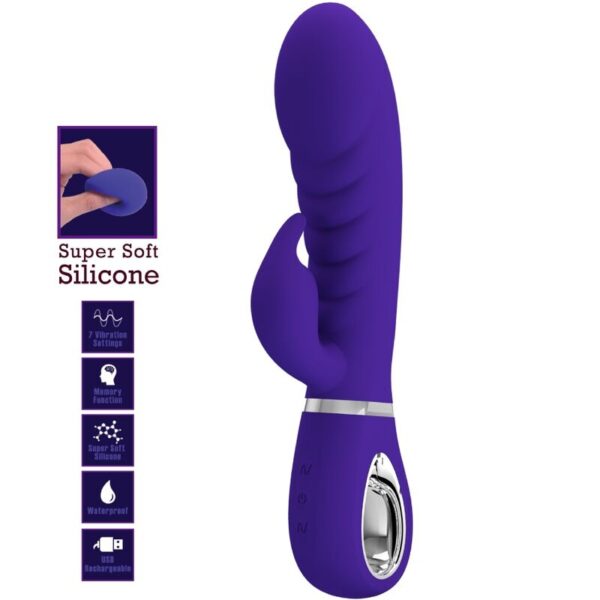 Pretty Love - Prescott Vibrador Punto G Multifunción Lila - Imagen 7