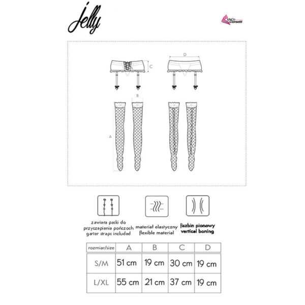 Livco Corsetti Fashion - Jelly Lc 90673 Liguero + Medias - Imagen 6