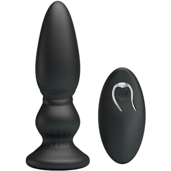 Mr Play - Vibrador Potente Control Remoto Anal Plug Negro