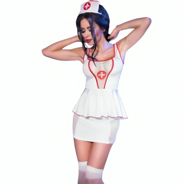 Chilirose - Cr 4160 Disfraz Enfermera Top &Amp; Falda L/Xl