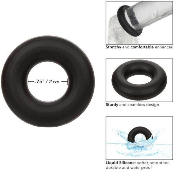 Calexotics - Alpha Anillo Prolong Medio Negro - Imagen 6