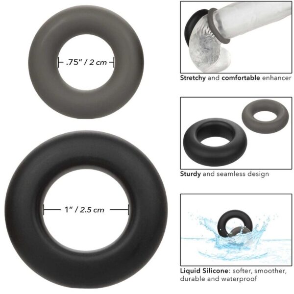 Calexotics - Alpha Set De 2 Anillos Prolong Gris - Imagen 8