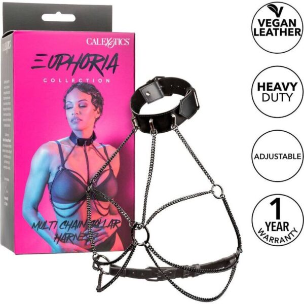 Calexotics - Euphoria Arnés De Cuello De Cadena - Imagen 2