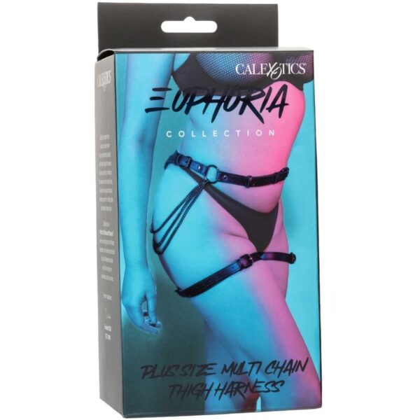 Calexotics - Euphoria Arnés De Muslo Cadena Talla Grande - Imagen 4