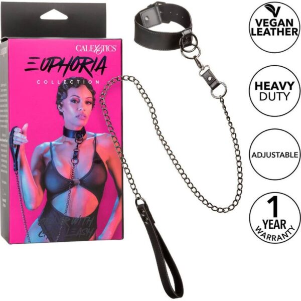 Calexotics - Euphoria Collar Con Correa De Cadena - Imagen 2