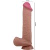 Pretty Love - Sliding Skin Series Dildo RealÍstico Con Ventosa Piel Deslizante Moreno 26 Cm - Imagen 6