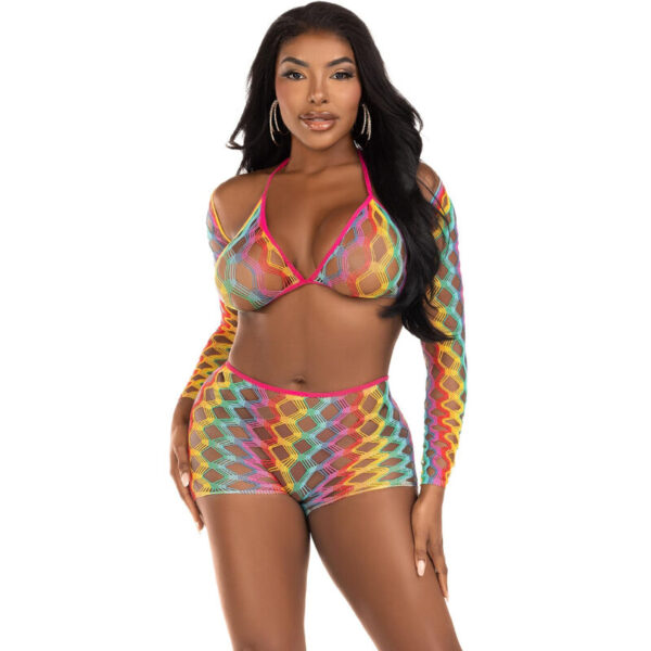 Leg Avenue - Set Tres Piezas Multicolor
