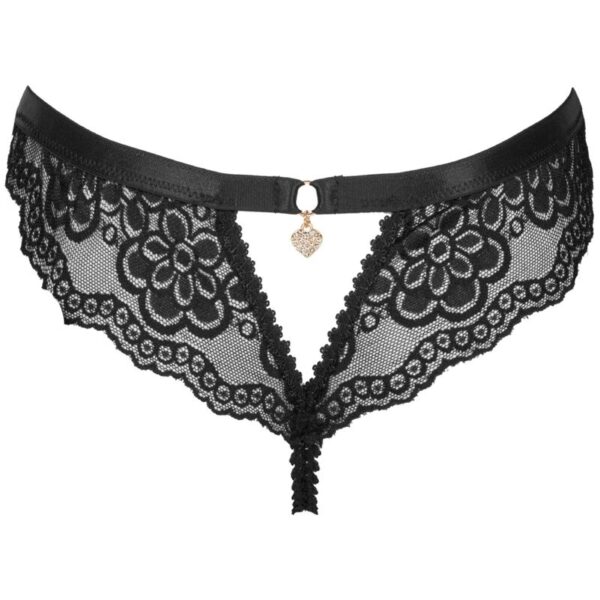 Livco Corsetti Fashion - Oksurin Panty Crotchless Negro S/M - Imagen 4