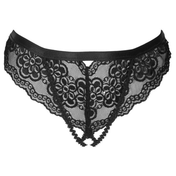 Livco Corsetti Fashion - Oksurin Panty Crotchless Negro S/M - Imagen 8