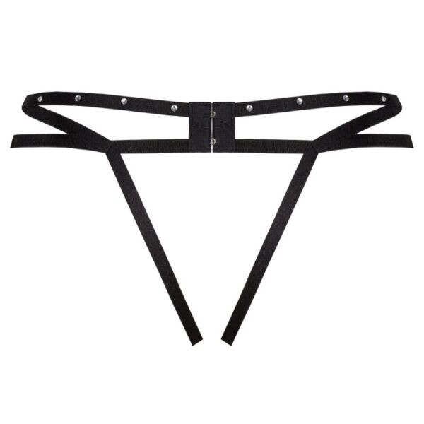 Livco Corsetti Fashion - Nomade Tanga Crotchless Negro S/M - Imagen 11
