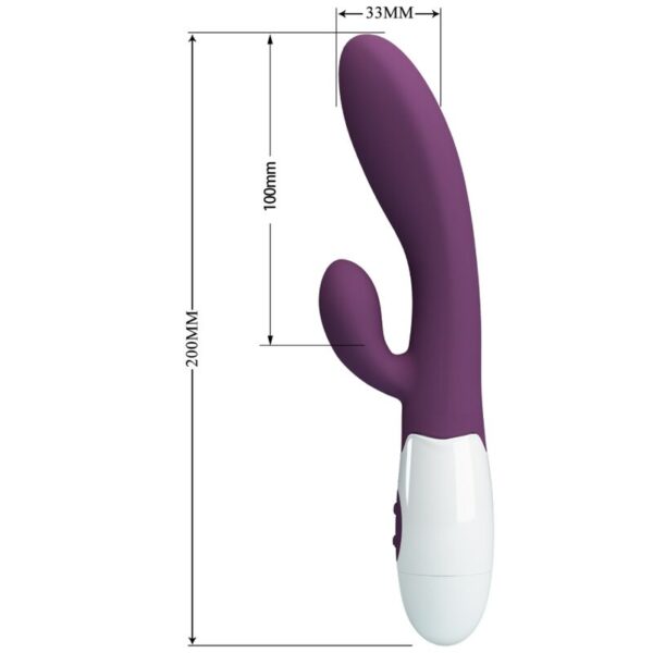 Pretty Love - Alvis Vibrador Rabbit &Amp; Punto G Morado - Imagen 7