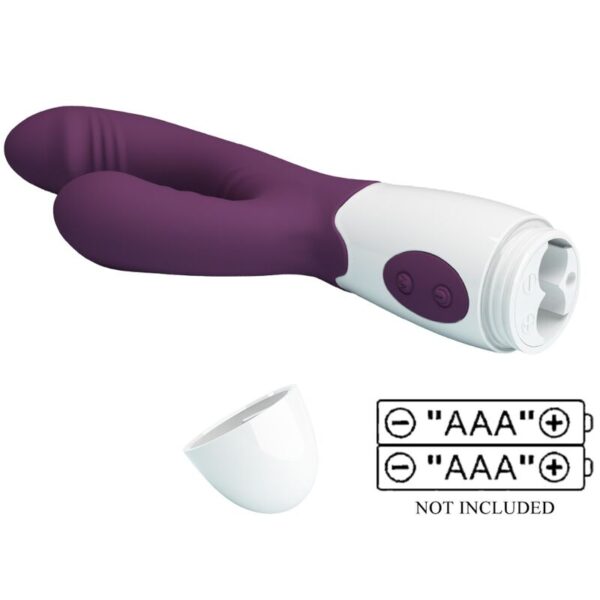 Pretty Love - Butterfly Kiss Vibrador Rabbit &Amp; Estimulador Punto G Morado - Imagen 9