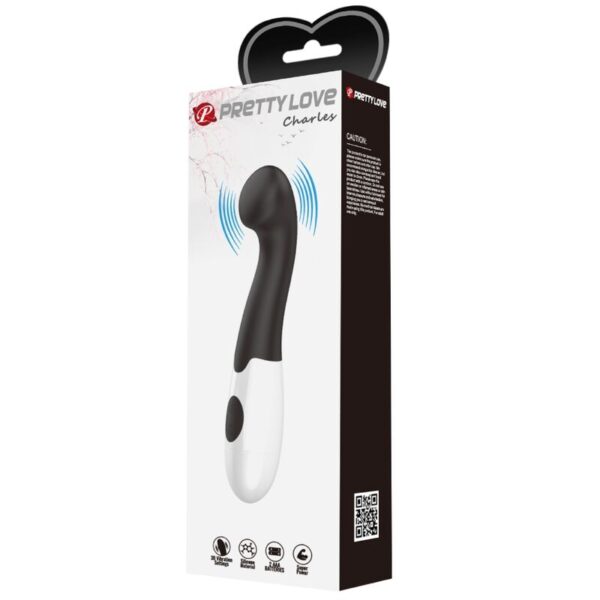Pretty Love - Charles Vibrador Punto G 30 Modos Negro - Imagen 10