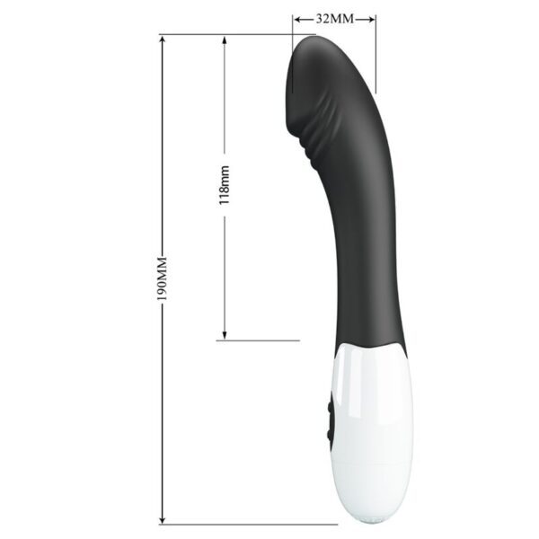 Pretty Love - Elemental Vibrador Punto G 30 Modos Negro - Imagen 7