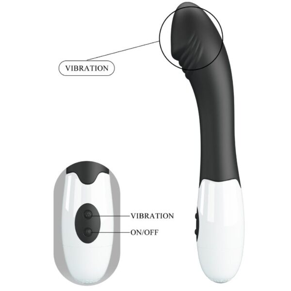 Pretty Love - Elemental Vibrador Punto G 30 Modos Negro - Imagen 8