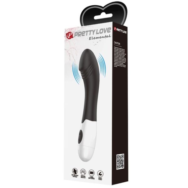 Pretty Love - Elemental Vibrador Punto G 30 Modos Negro - Imagen 10
