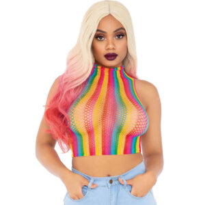 Leg Avenue - Top De Rejilla Multicolor