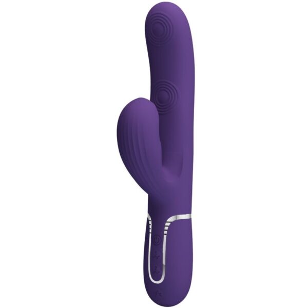 Pretty Love - Perlita Vibrador Punto G 3 En 1 Multifunción Morado - Imagen 2