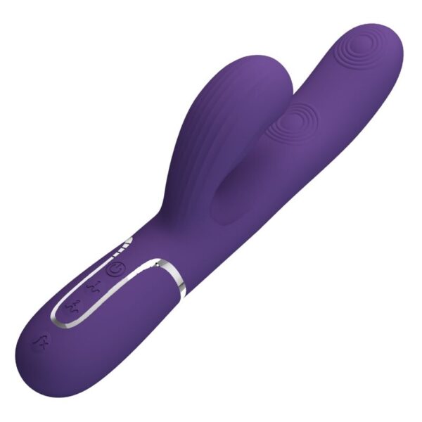 Pretty Love - Perlita Vibrador Punto G 3 En 1 Multifunción Morado - Imagen 4