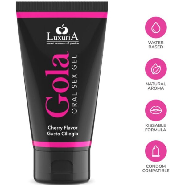 Intimateline Luxuria - Gola Gel Oral Cereza 50 Ml - Imagen 3