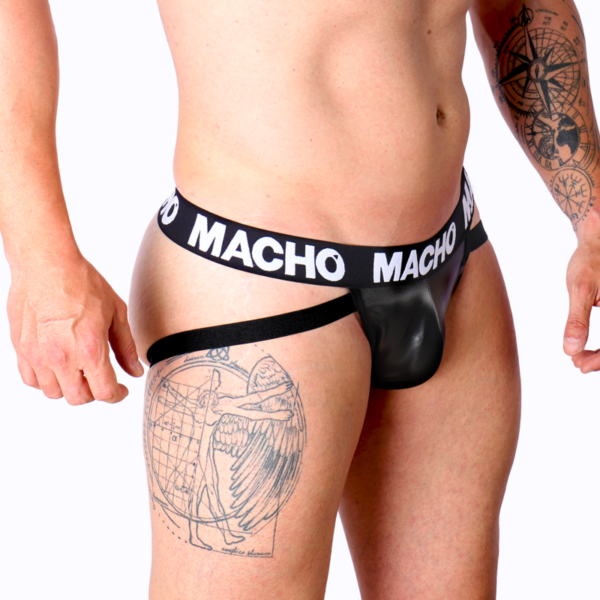 Macho - Mx25Nc Jock Cuero Negro S - Imagen 14