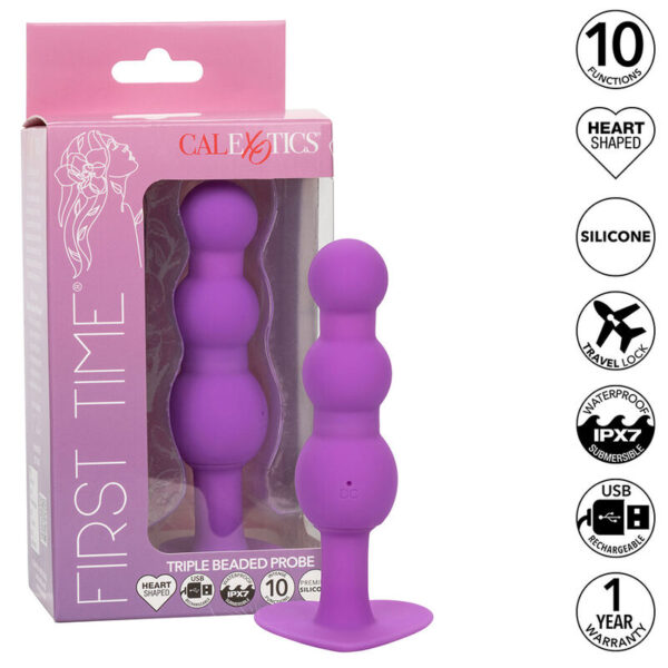 Calexotics - First Time Plug Anal Con Triple Cuencas 10 Vibraciones Violeta