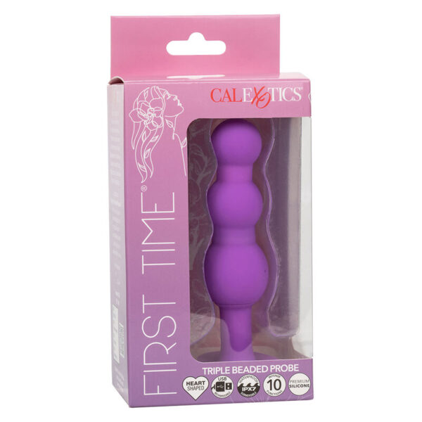 Calexotics - First Time Plug Anal Con Triple Cuencas 10 Vibraciones Violeta - Imagen 10