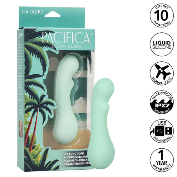 Calexotics - Pacifica Bora Bora Estimulador Punto G 10 Vibraciones Aqua