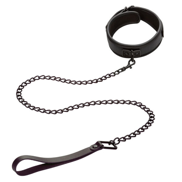 Calexotics - Nocturnal Collar Y Correa Cuero Ajustable Negro - Imagen 2