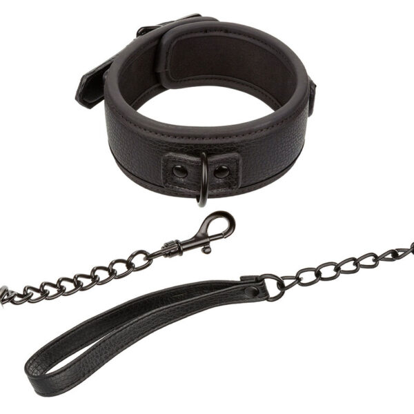 Calexotics - Nocturnal Collar Y Correa Cuero Ajustable Negro - Imagen 3