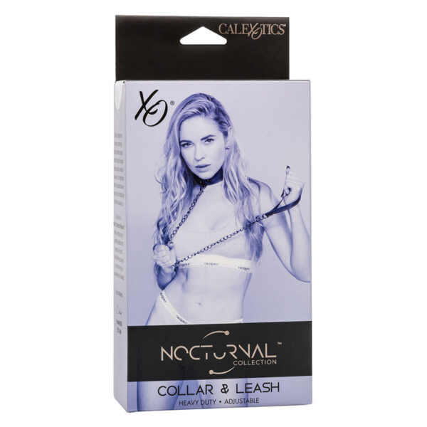 Calexotics - Nocturnal Collar Y Correa Cuero Ajustable Negro - Imagen 7