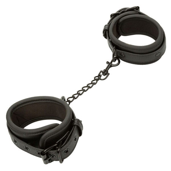 Calexotics - Nocturnal Esposas De Tobillo Cuero Ajustable Negro - Imagen 2