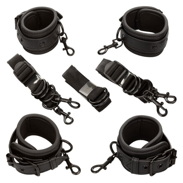 Calexotics - Nocturnal Restricciones De Cama Cuero Ajustable Negro - Imagen 2