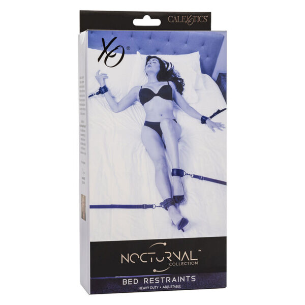 Calexotics - Nocturnal Restricciones De Cama Cuero Ajustable Negro - Imagen 7