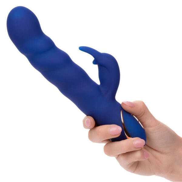 Calexotics - Jack Vibrador Rabbit Movimiento De Ondas Azul - Imagen 6